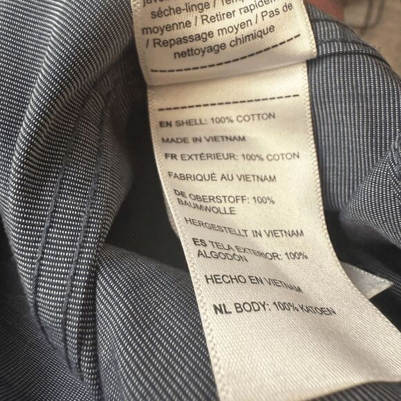 UNTUCKit Men's Slim Fit Wrinkle Free Orville WF Cotton Button-up Shirt Blue XL - Picture 5 of 9